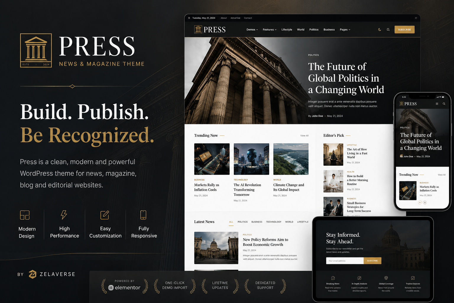 Press theme preview